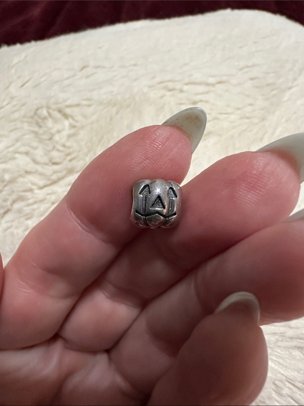 Pandora Silver Bulldog Face Charm in Silver